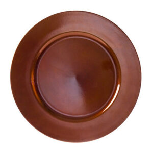 Copper Lacquer Charger Round 13 inch