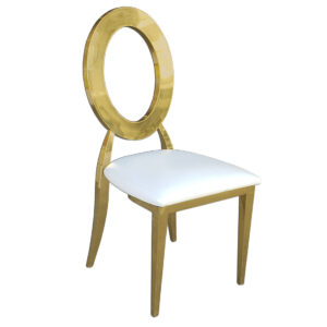 Gold O Back Chair