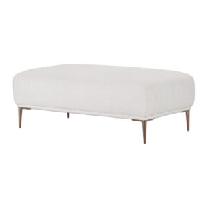 Quartz White Lounge Ottoman