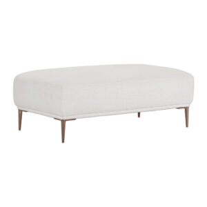 Quartz White Lounge Ottoman