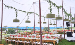 59′ x 79′ Tidewater Twin Pole Sailcloth Canopy