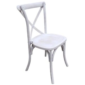 Whitewash Sonoma Crossback Chair