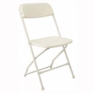 White Plastic Folding Chair