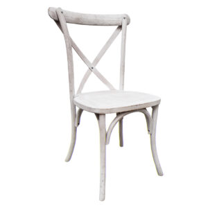 Whitewash Sonoma Crossback Chair