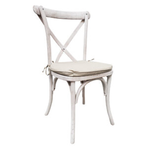 Whitewash Sonoma Crossback Chair