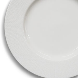 Amanda White Textured B&B Plate 6.25″