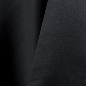 Black Satin Lamour Matte Linen