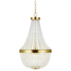 Crystal & Gold Empire Chandelier 36″