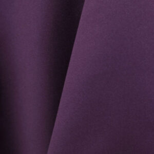 Eggplant Satin Lamour Matte Linen