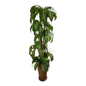 Faux Basket Weave Birds Nest Tree 7′