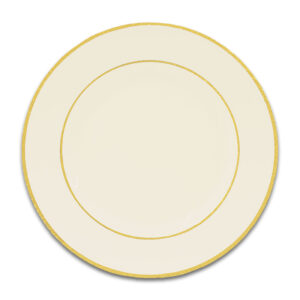 Gold Double Line Ivory China