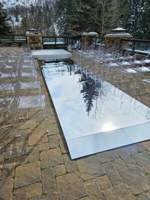 Mirrored Raised Aisle Walkway