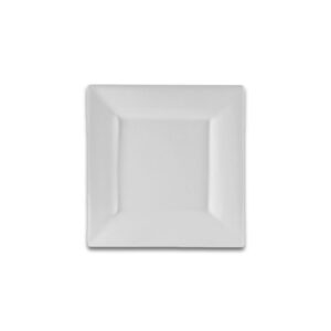 White Square Dessert Plate 6.25″