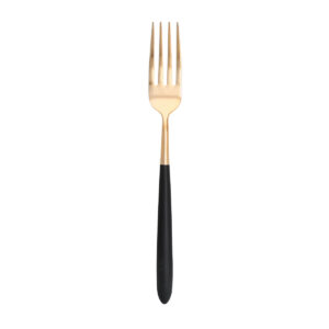 Velo Black & Gold Brushed Flatware