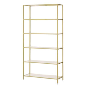 Gold & Glass Straight Etagere