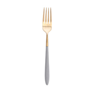 Velo Gray & Gold Brushed Flatware