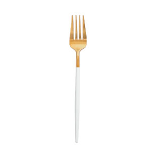 Hampton White & Gold Flatware