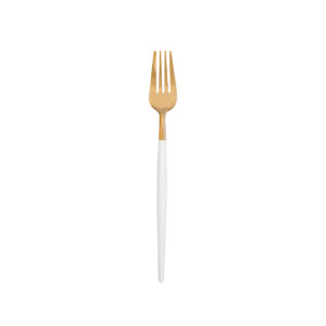 Hampton White & Gold Flatware