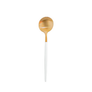 Hampton White & Gold Flatware