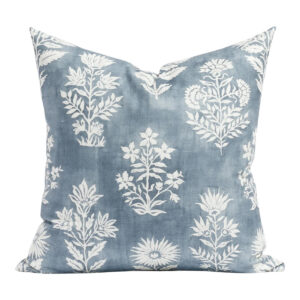 Flora Blue Pillow 20″ x 20″