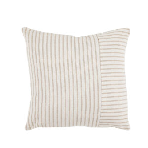 Khaki & Beige Striped Pillow 18″x18″