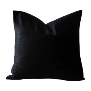 Velvet Black Pillow 20″x20″