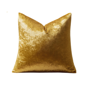 Velvet Gold Pillow 18″x18″