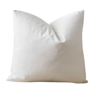 Velvet White Pillow 20″x20″