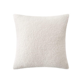 White Faux Wool Pillow 18″x18″