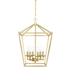 Gold Geometric Chandelier