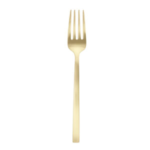 Arezzo Brushed Gold Serving Fork & Spoon