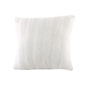 White Faux Fur Pillow 18″x18″