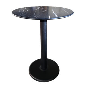 Ebony Marble Highboy Table