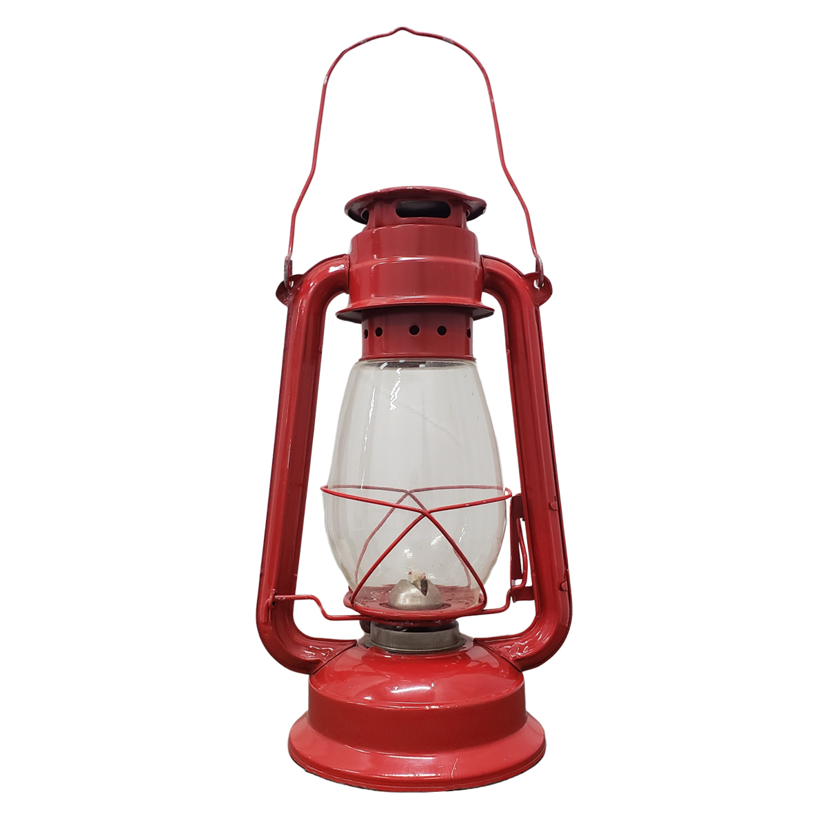 Red Hurricane Lantern 12″