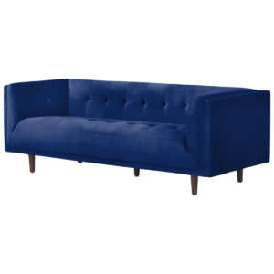 Sapphire Blue Velvet Sofa