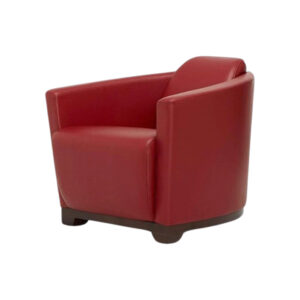 Marion Red Leather Lounge Chair