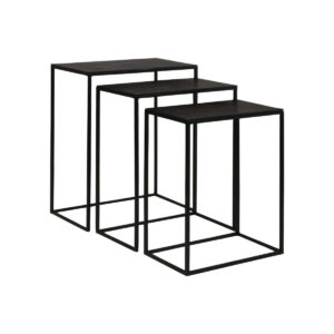 Black Iron Nesting Table