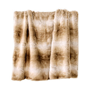 Cream Fur Throw