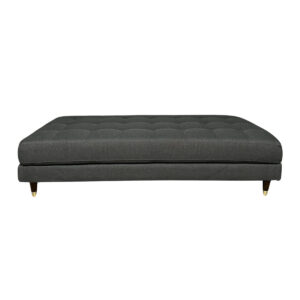 Grey Tufted Ottoman