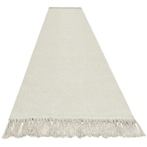 Ivory Fringe Carpet Runner