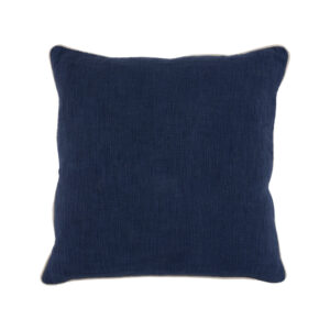 Navy Linen Pillow