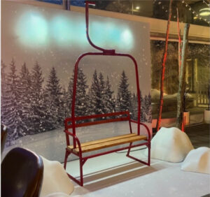 Red Ski Lift Chair