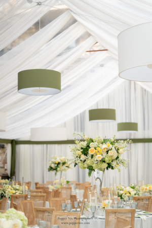 Olive Green Drum Chandelier