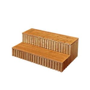 Reeded Wood Stairs