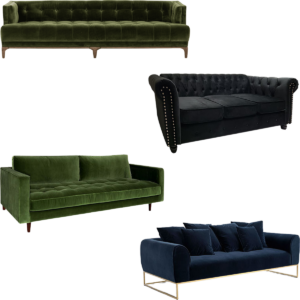 Velvet Sofa & Loveseats