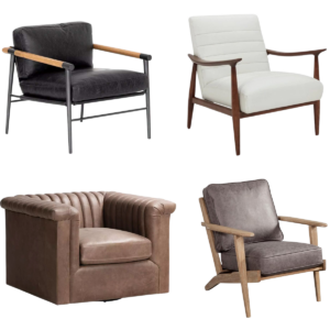Leather Accent Chairs