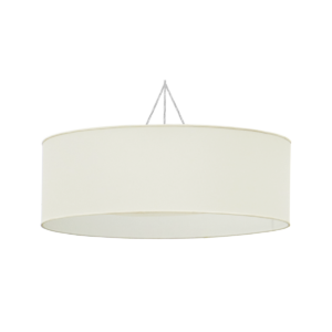 Oversized Cream Drum Chandelier