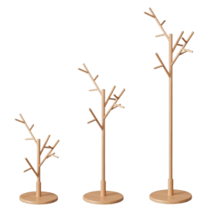 Rubberwood Coat Rack