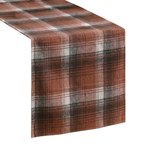 Brown Plaid Runner