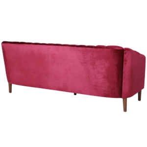 Wine Red Velvet Sofa